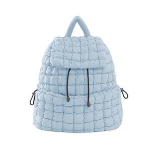 Puffer Backpack for Women Lightweight Quilted Hiker Pack Drawstring Padding🐔
